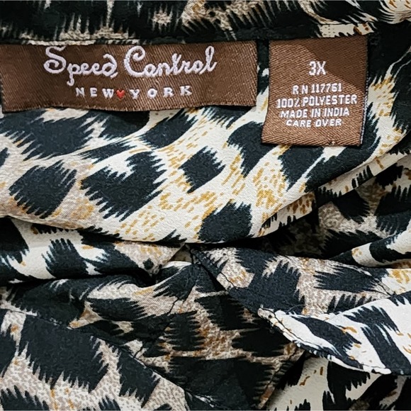 Speed‎ control leopard print pocket mini dress plus size 3X - Picture 4 of 8